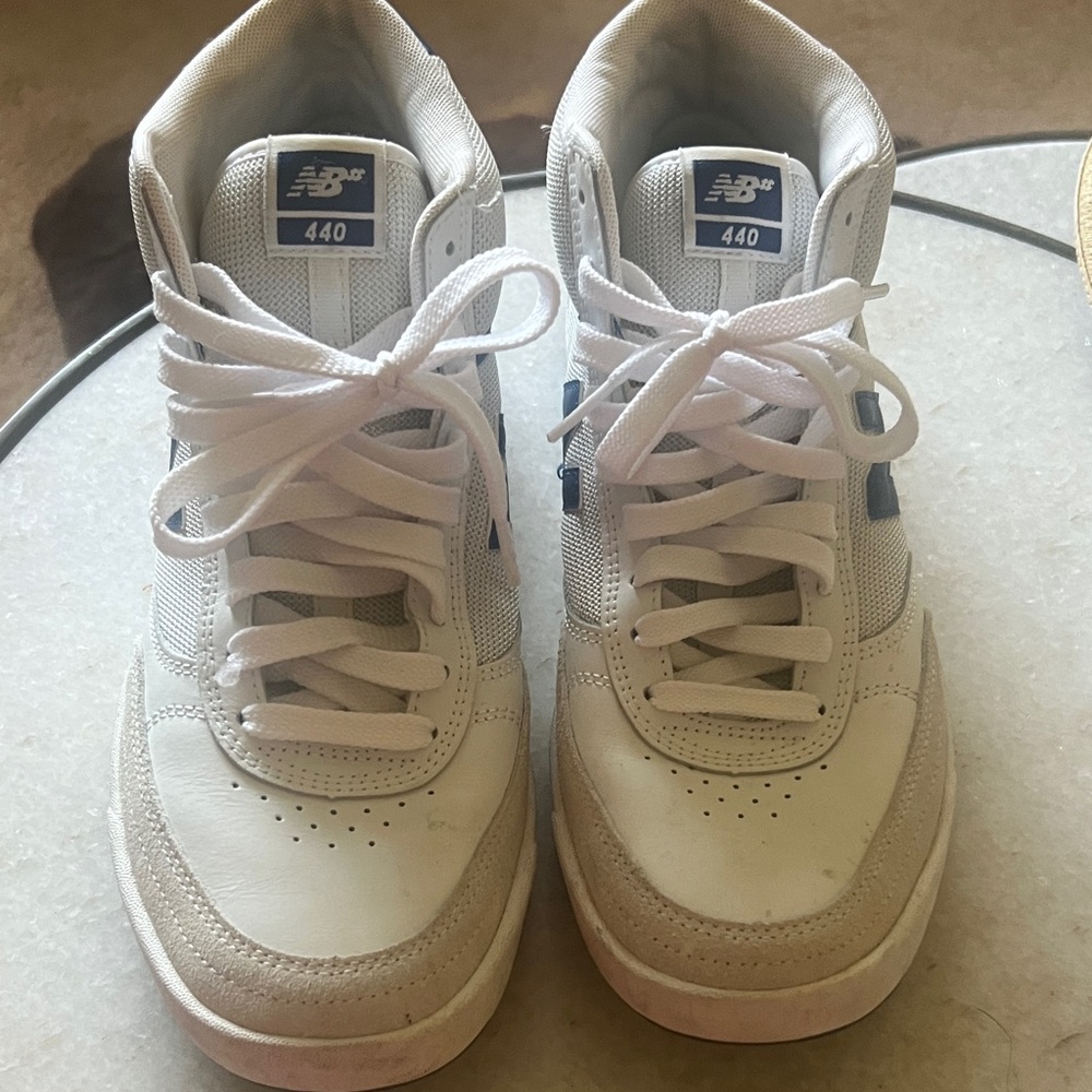 New Balance 440 White and Blue Sneakers